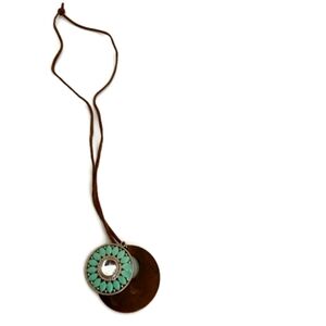 womens boho statement pendant necklace